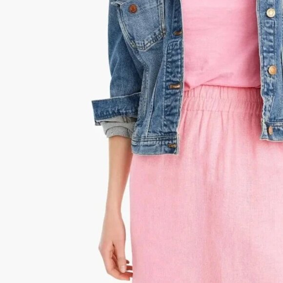 J Crew Beauchamps Linen Skirt - Picture 4 of 9
